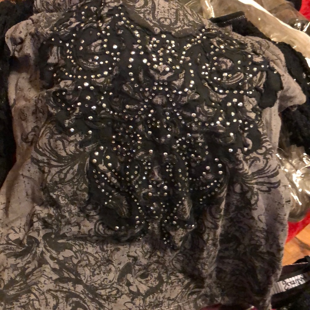 Lace long sleeve shirt